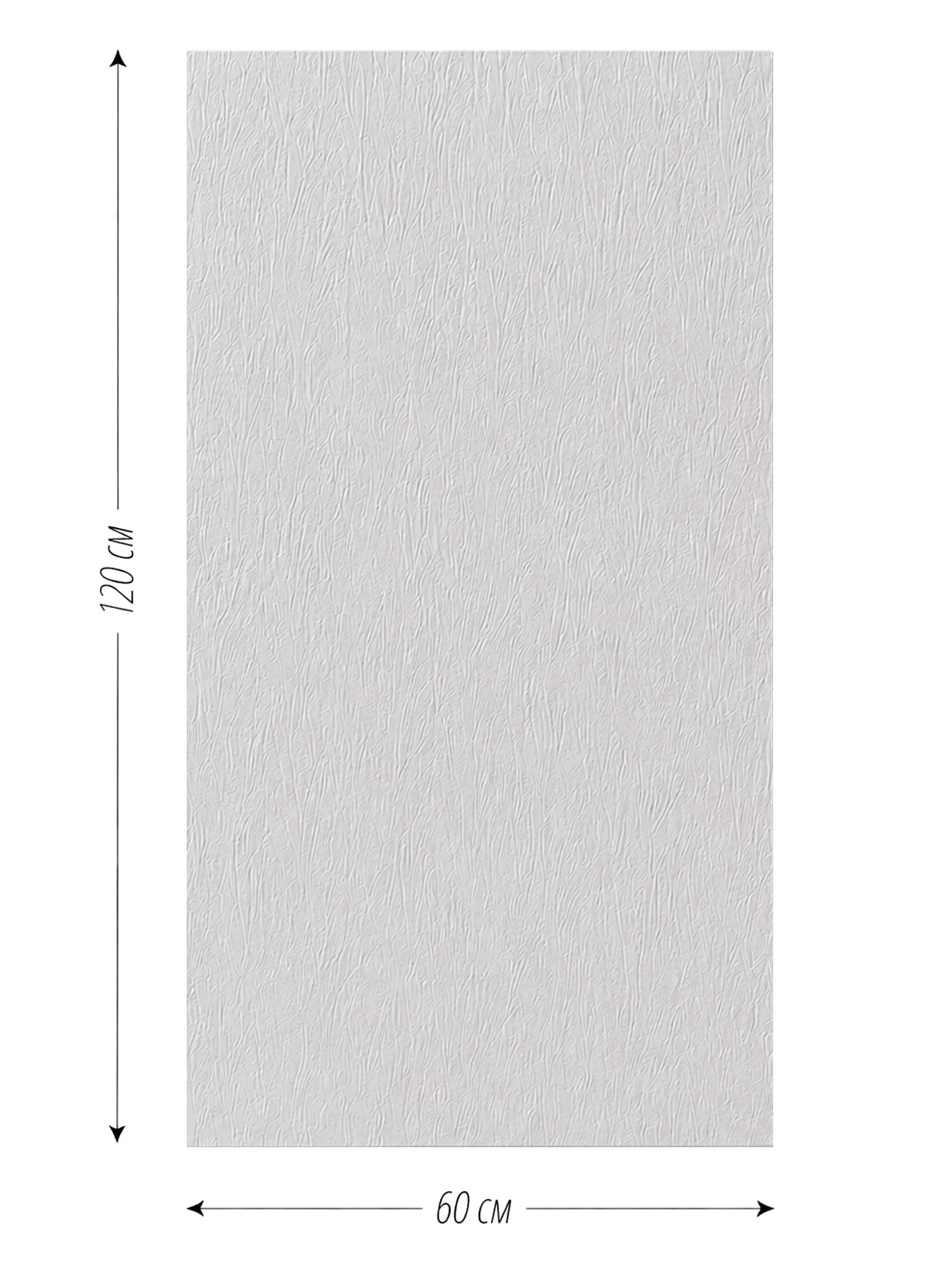Самозалепващ гъвкав панел- Влачена мазилка в Сиво 120x60 cm