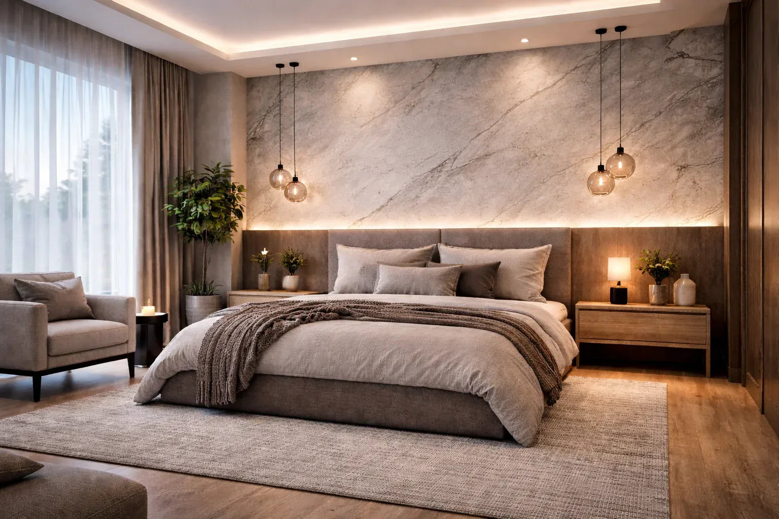 Стенен панел Marble calsan 120*300см - DEKOR LUX STUDIO