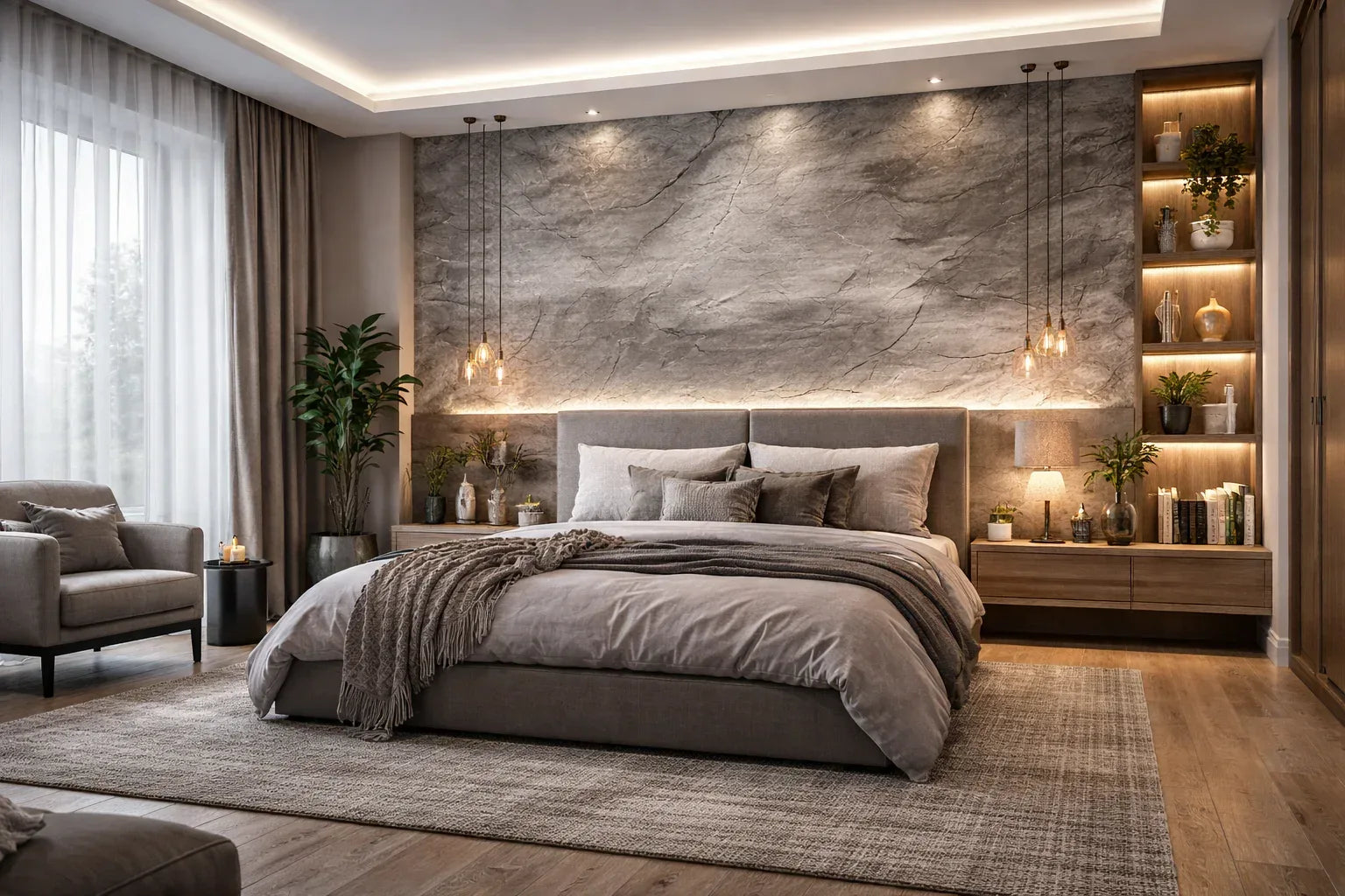 Стенен панел Slate stone в сиво 22109 60*120см - DEKOR LUX STUDIO