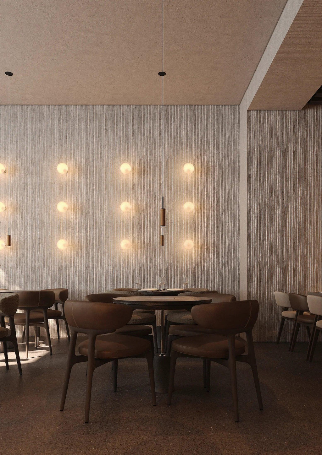 Стенен панел Round Line Stone бежов 22024 60*290 см - DEKOR LUX STUDIO