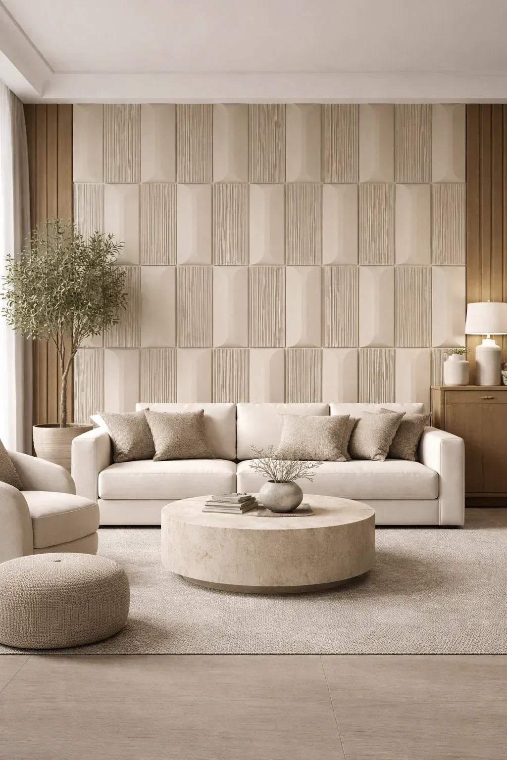Стенен 3D панел E13 Cement Grey - DEKOR LUX STUDIO