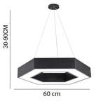LED Полилей Елара- Черен