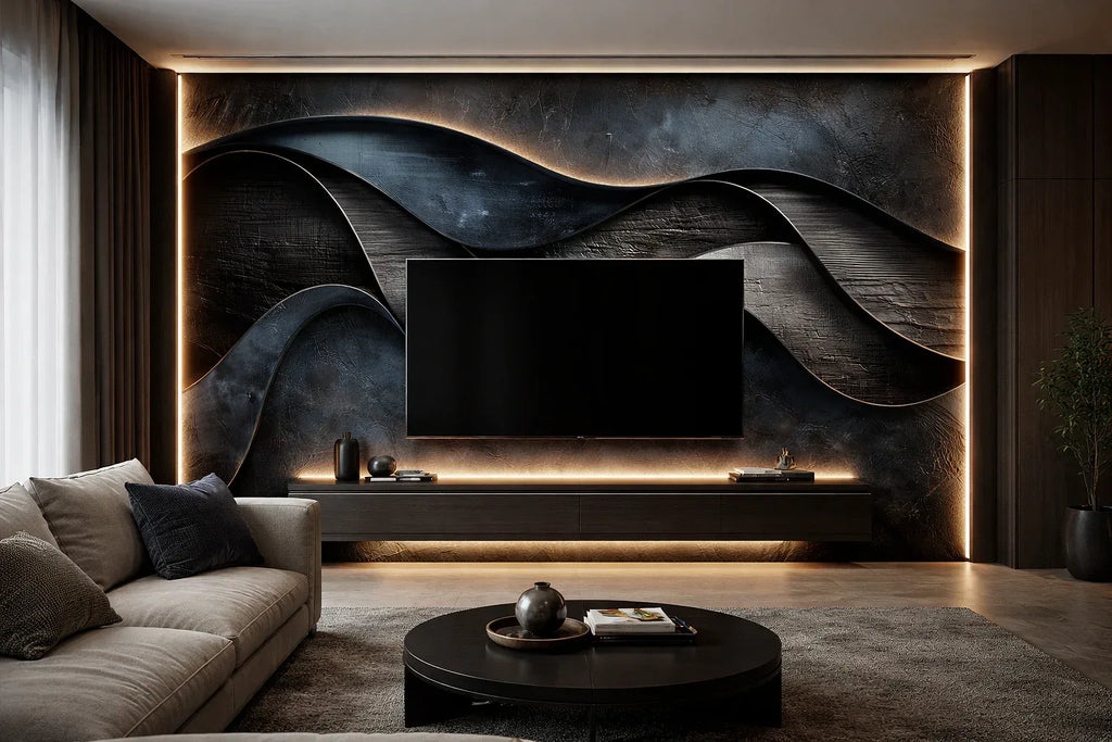 Стенен панел BAMBOO CHARCOAL I Модел: 5906I с непрекъсната или огледална шарка I UV лак - DEKOR LUX STUDIO