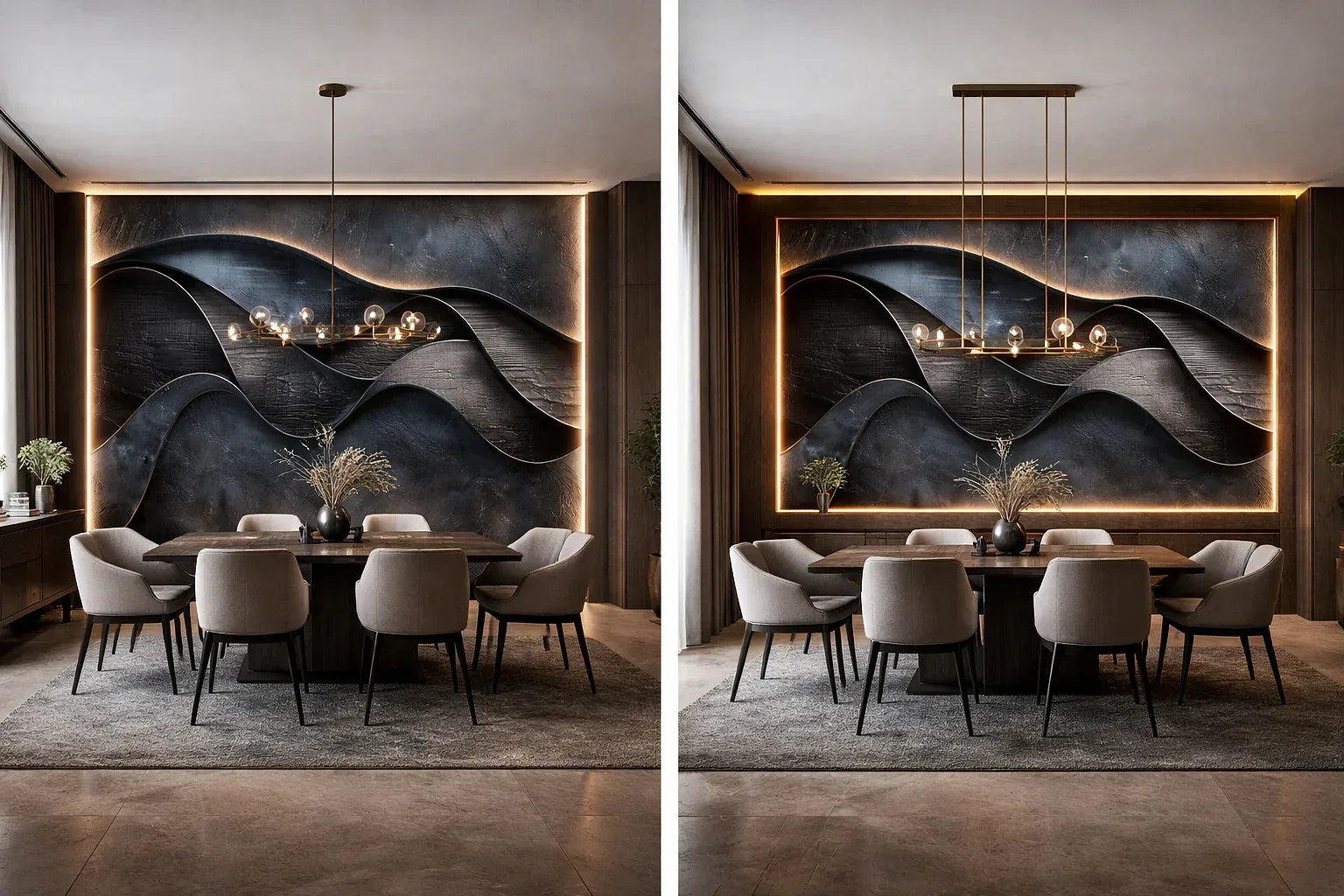 Стенен панел BAMBOO CHARCOAL I Модел: 5906I с непрекъсната или огледална шарка I UV лак - DEKOR LUX STUDIO