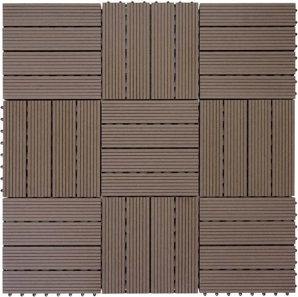WPC Декинг | Размери: 30*30*2,3см - DEKOR LUX STUDIO